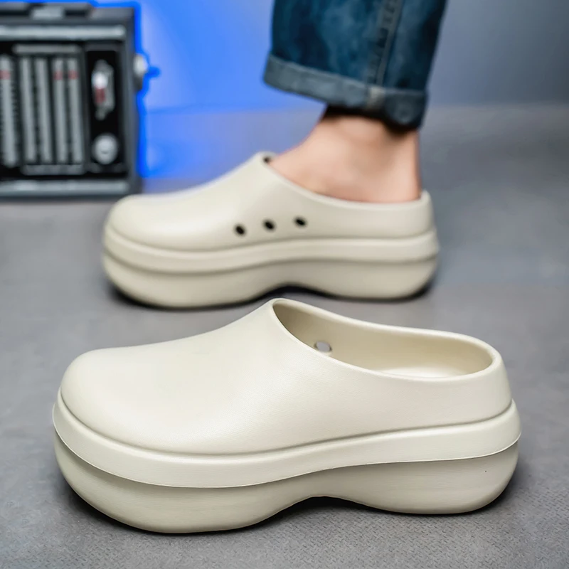 Fashion EVA Men Casual Shoes Thick Soles Sandals WaterProof Anti Slip Work Shoes Women Comfort Nurse Shoes Couple Garden Clogs