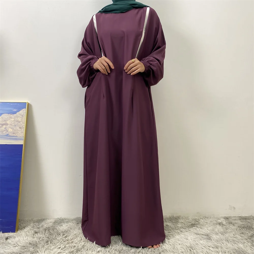 Middle East Dubai Fashion Muslim Breastfeeding Muslim Long-Sleeved Slim-Fit Dress Islamic Popular Women's Wear