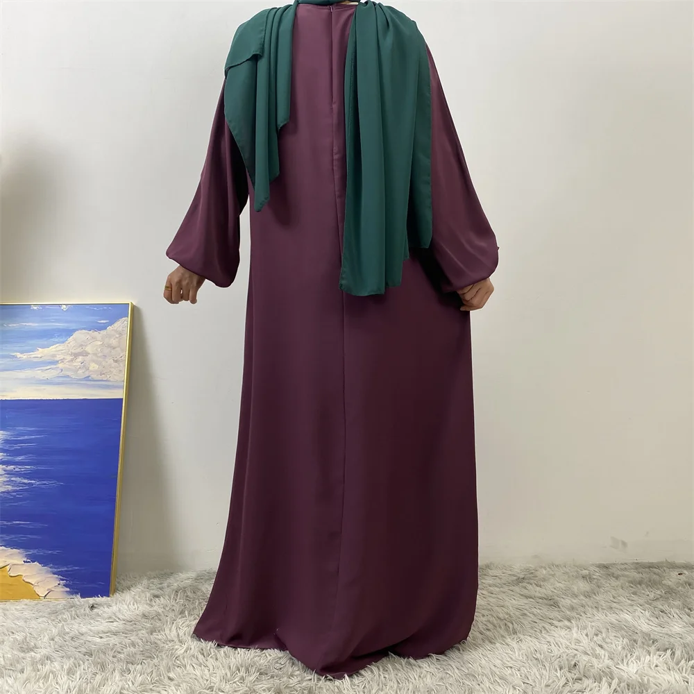 Middle East Dubai Fashion Muslim Breastfeeding Muslim Long-Sleeved Slim-Fit Dress Islamic Popular Women's Wear