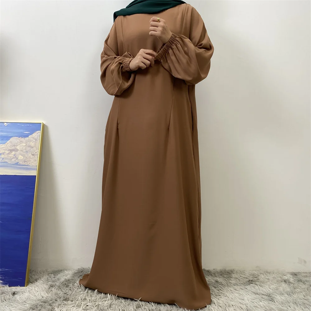 Middle East Dubai Fashion Muslim Breastfeeding Muslim Long-Sleeved Slim-Fit Dress Islamic Popular Women's Wear