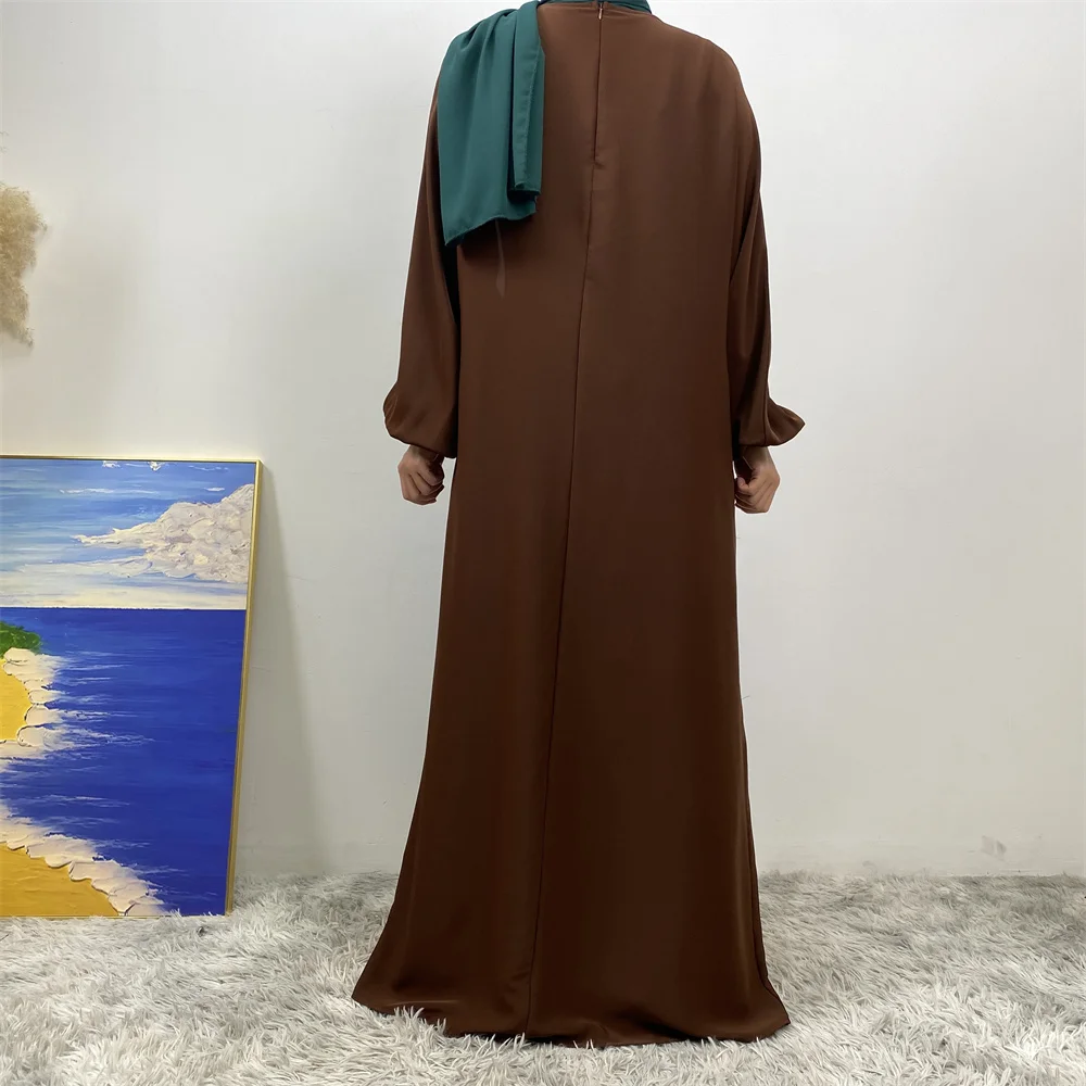 Middle East Dubai Fashion Muslim Breastfeeding Muslim Long-Sleeved Slim-Fit Dress Islamic Popular Women's Wear