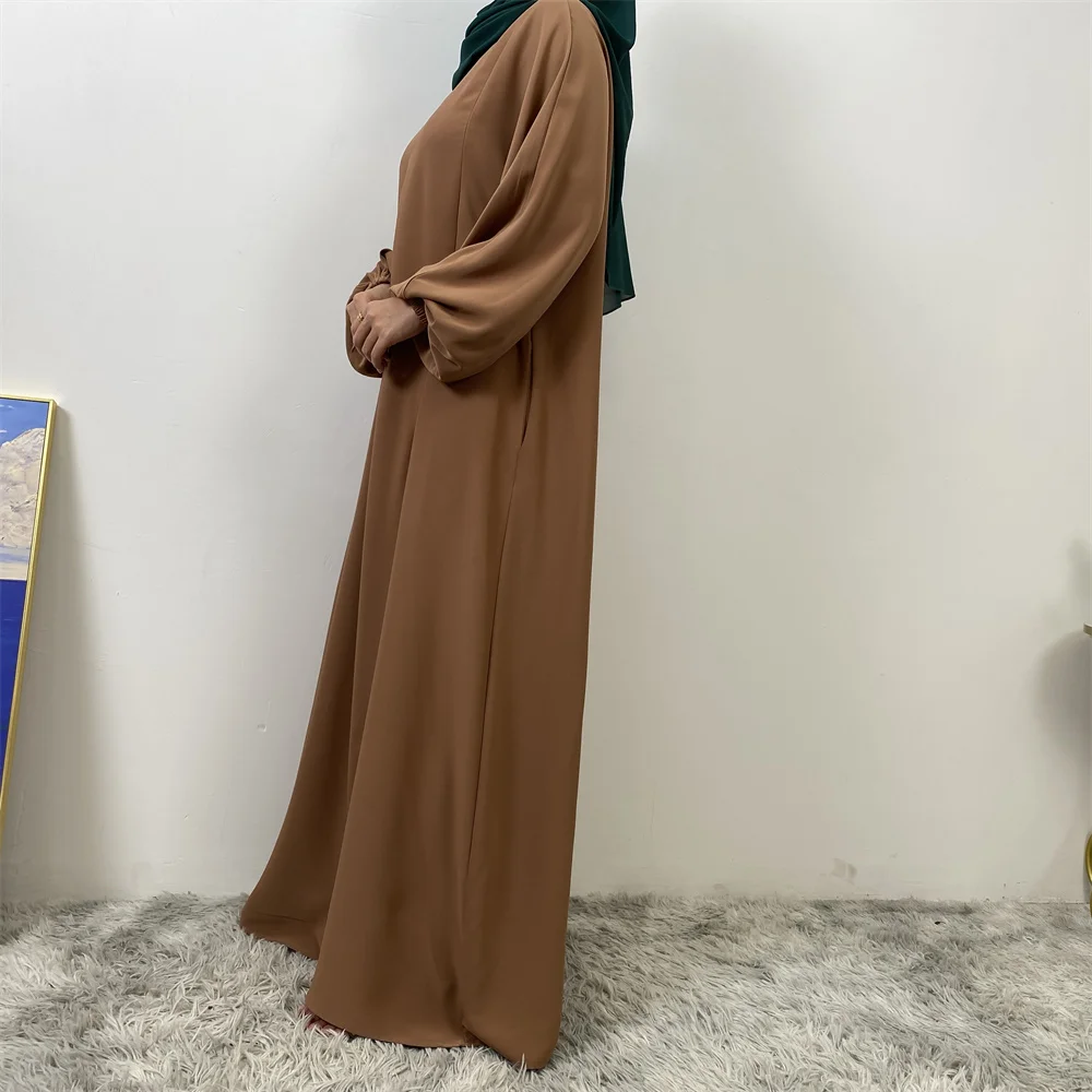 Middle East Dubai Fashion Muslim Breastfeeding Muslim Long-Sleeved Slim-Fit Dress Islamic Popular Women's Wear