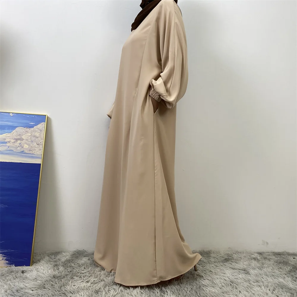 Middle East Dubai Fashion Muslim Breastfeeding Muslim Long-Sleeved Slim-Fit Dress Islamic Popular Women's Wear