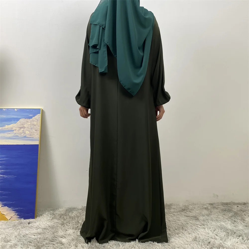 Middle East Dubai Fashion Muslim Breastfeeding Muslim Long-Sleeved Slim-Fit Dress Islamic Popular Women's Wear