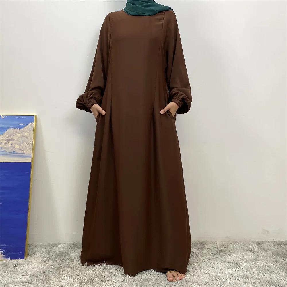 Middle East Dubai Fashion Muslim Breastfeeding Muslim Long-Sleeved Slim-Fit Dress Islamic Popular Women's Wear