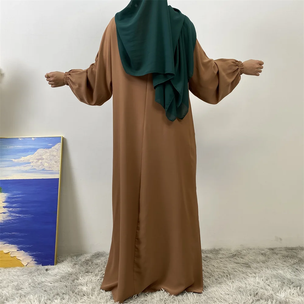 Middle East Dubai Fashion Muslim Breastfeeding Muslim Long-Sleeved Slim-Fit Dress Islamic Popular Women's Wear