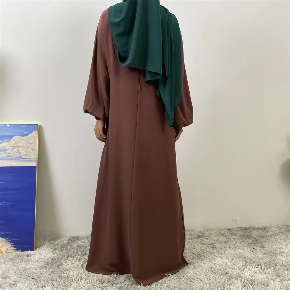 Middle East Dubai Fashion Muslim Breastfeeding Muslim Long-Sleeved Slim-Fit Dress Islamic Popular Women's Wear