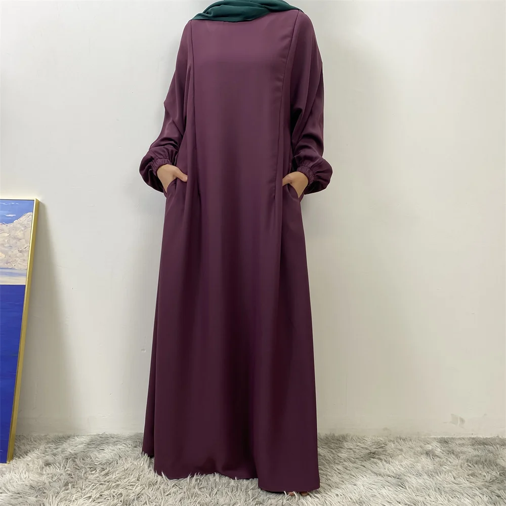 Middle East Dubai Fashion Muslim Breastfeeding Muslim Long-Sleeved Slim-Fit Dress Islamic Popular Women's Wear
