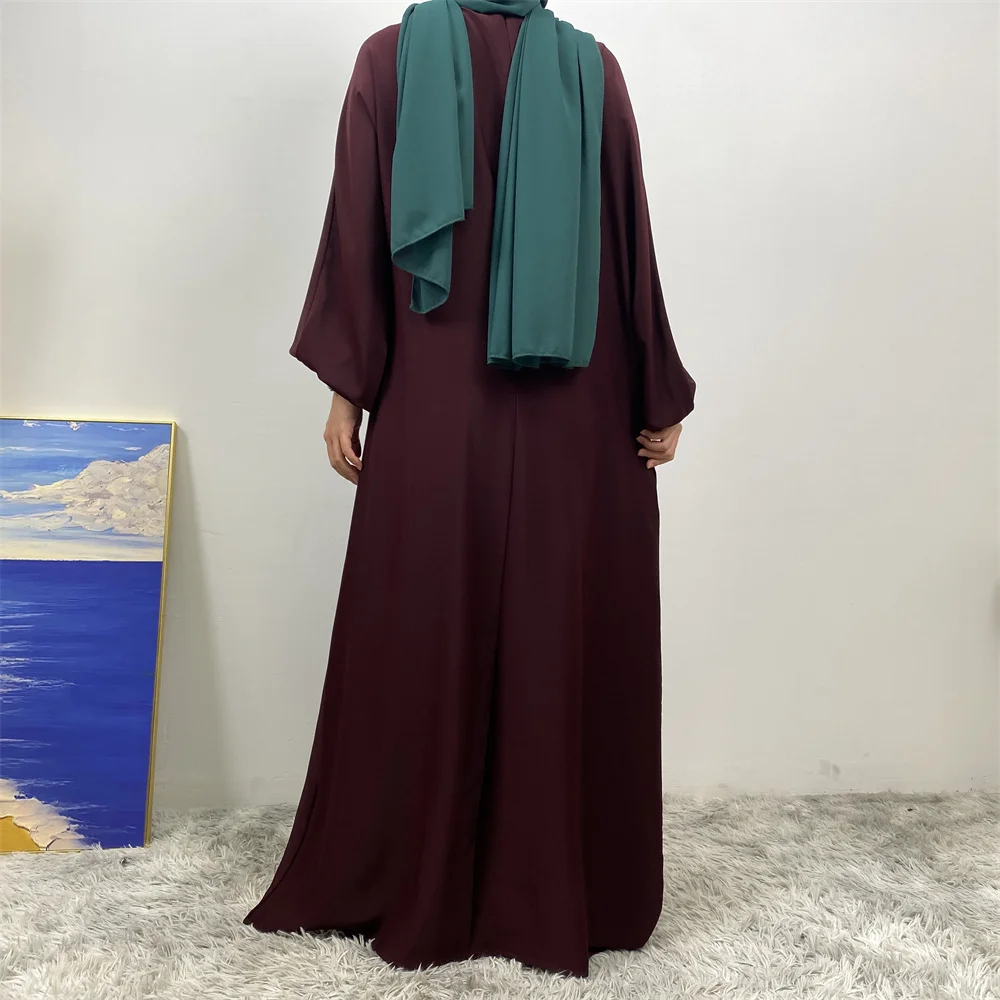 Middle East Dubai Fashion Muslim Breastfeeding Muslim Long-Sleeved Slim-Fit Dress Islamic Popular Women's Wear