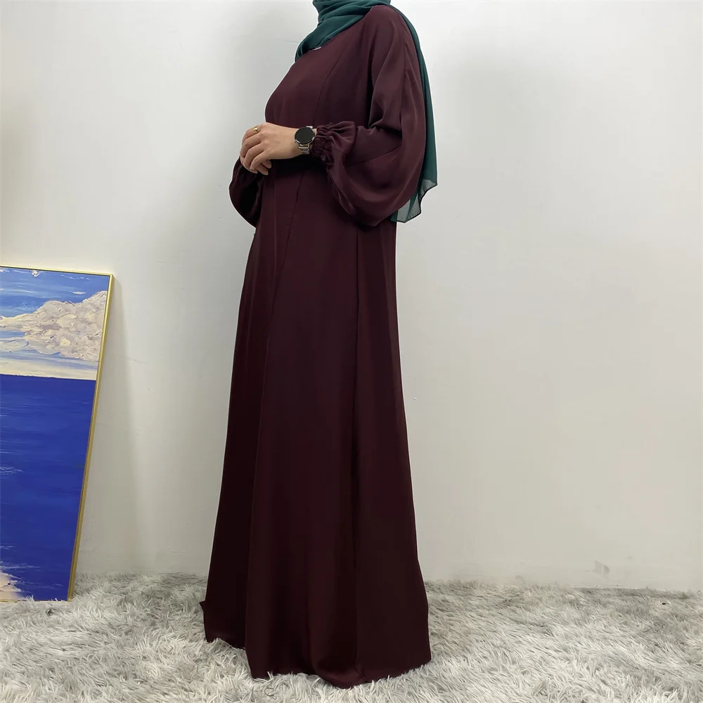 Middle East Dubai Fashion Muslim Breastfeeding Muslim Long-Sleeved Slim-Fit Dress Islamic Popular Women's Wear