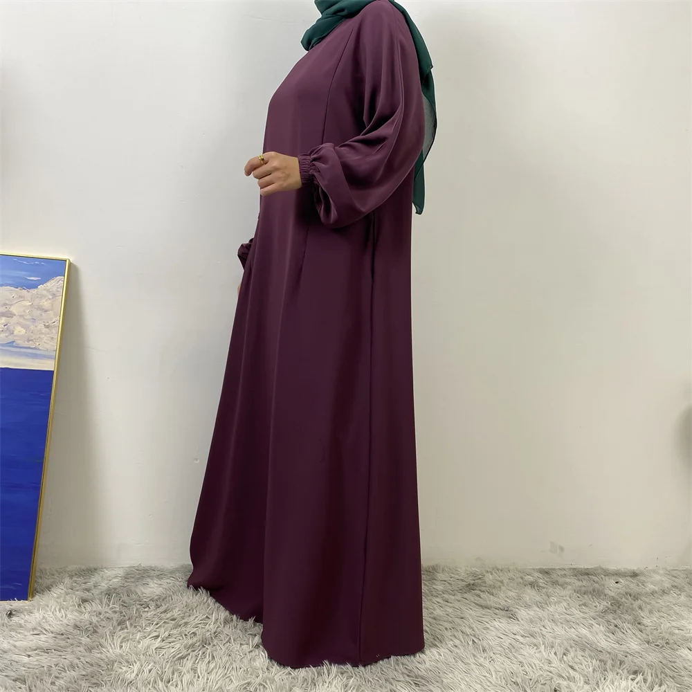 Middle East Dubai Fashion Muslim Breastfeeding Muslim Long-Sleeved Slim-Fit Dress Islamic Popular Women's Wear