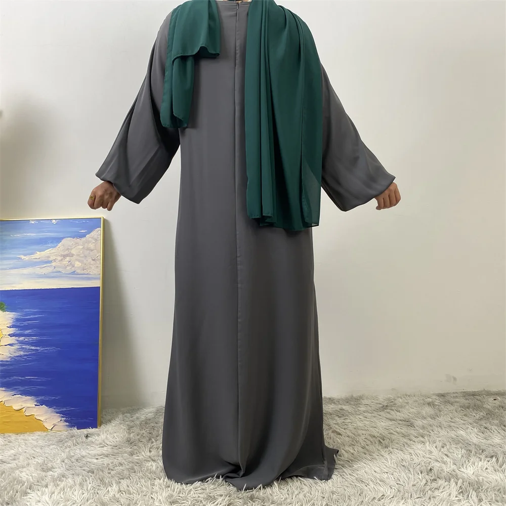 Middle East Dubai Fashion Muslim Breastfeeding Muslim Long-Sleeved Slim-Fit Dress Islamic Popular Women's Wear