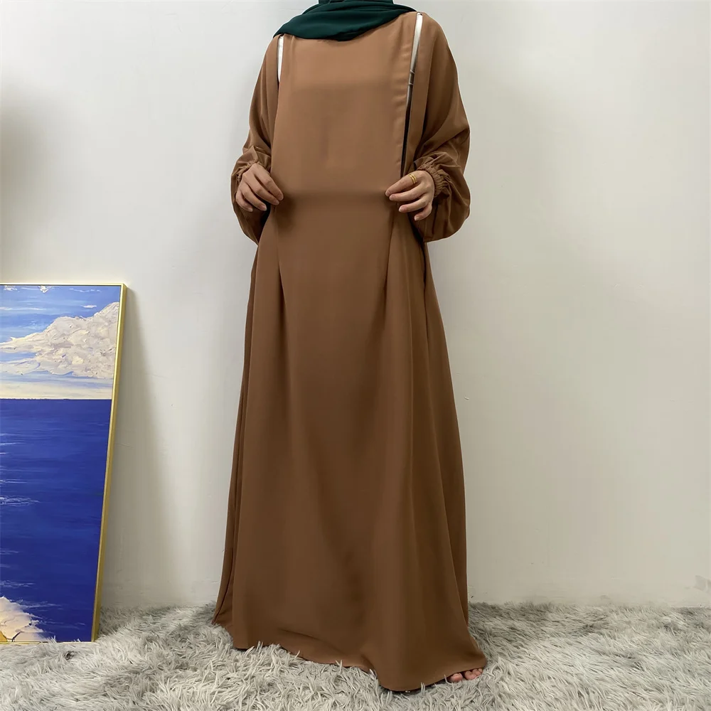 Middle East Dubai Fashion Muslim Breastfeeding Muslim Long-Sleeved Slim-Fit Dress Islamic Popular Women's Wear