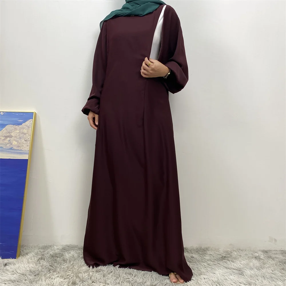 Middle East Dubai Fashion Muslim Breastfeeding Muslim Long-Sleeved Slim-Fit Dress Islamic Popular Women's Wear