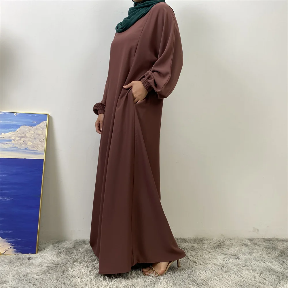 Middle East Dubai Fashion Muslim Breastfeeding Muslim Long-Sleeved Slim-Fit Dress Islamic Popular Women's Wear