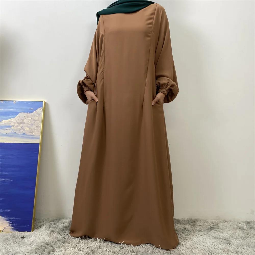 Middle East Dubai Fashion Muslim Breastfeeding Muslim Long-Sleeved Slim-Fit Dress Islamic Popular Women's Wear