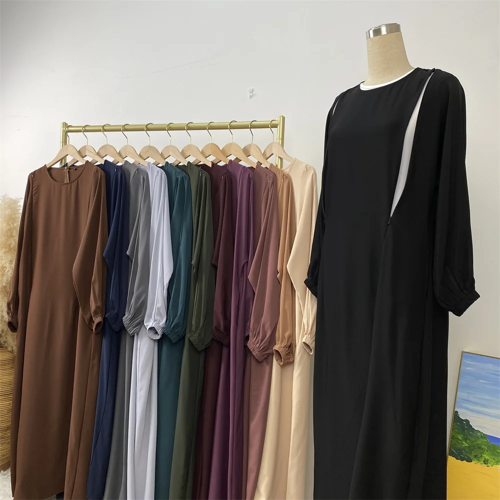 Middle East Dubai Fashion Muslim Breastfeeding Muslim Long-Sleeved Slim-Fit Dress Islamic Popular Women's Wear