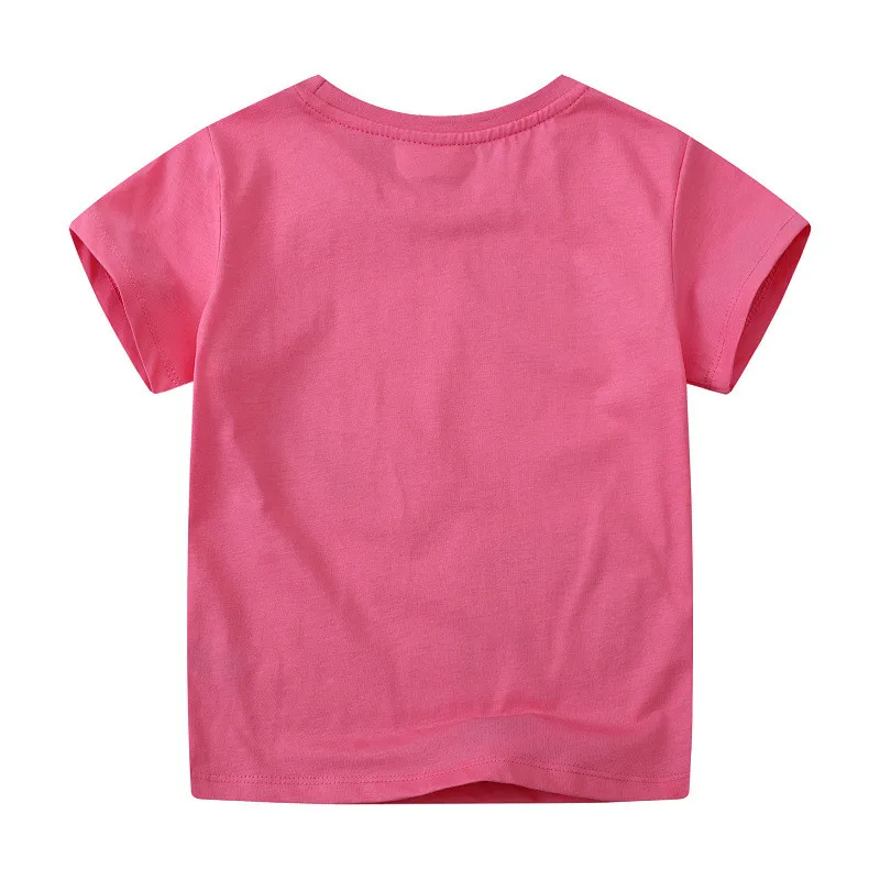 Jumping Meters 2-7T Rainbow New Designs Girls T Shirts Summer Children's Clothes Short Sleeve Kids Tees Tops Baby Costume Shirt