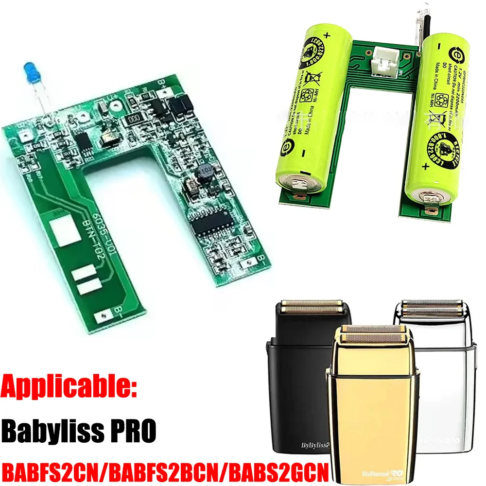 Compatible with Babyliss Pro Professional Shaver BABFS2CN/BABFS2BCN/BABS2GCN Motherboards, Circuit Boards, Battery Accessories
