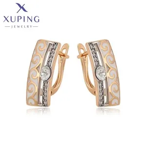 Xuping Jewelry Trendy Copper Luxury 50cm Square Stone Necklace of Gold Color Necklaces for Women Exquisite Gift X000850676