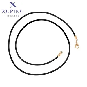 Xuping Jewelry Trendy Copper Luxury 50cm Square Stone Necklace of Gold Color Necklaces for Women Exquisite Gift X000850676