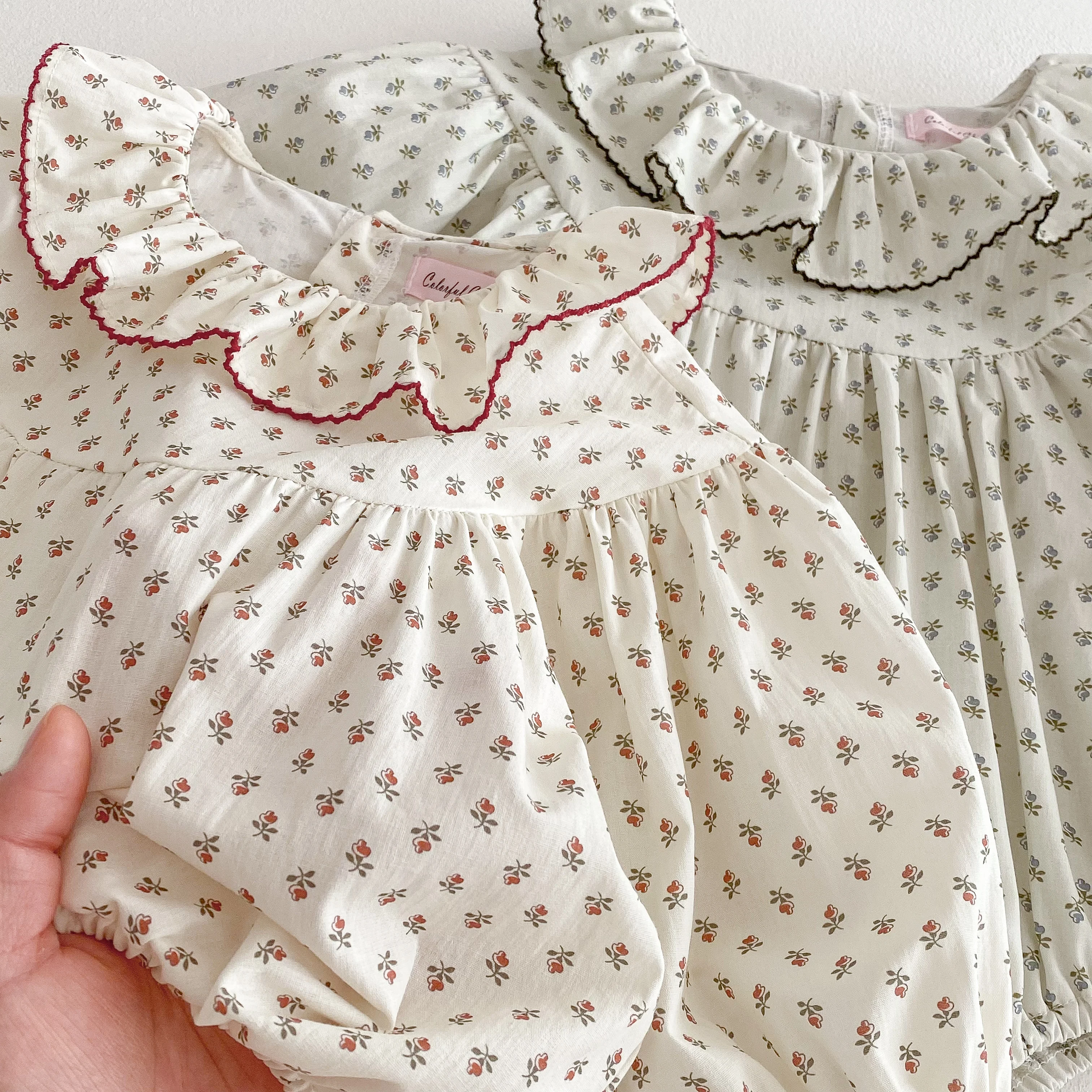 Infant Baby Rompers Infant Girls Princess Floral Long Sleeve Jumpsuit Newborn Rompers Baby Onepiece Fashion Baby Girl Clothes