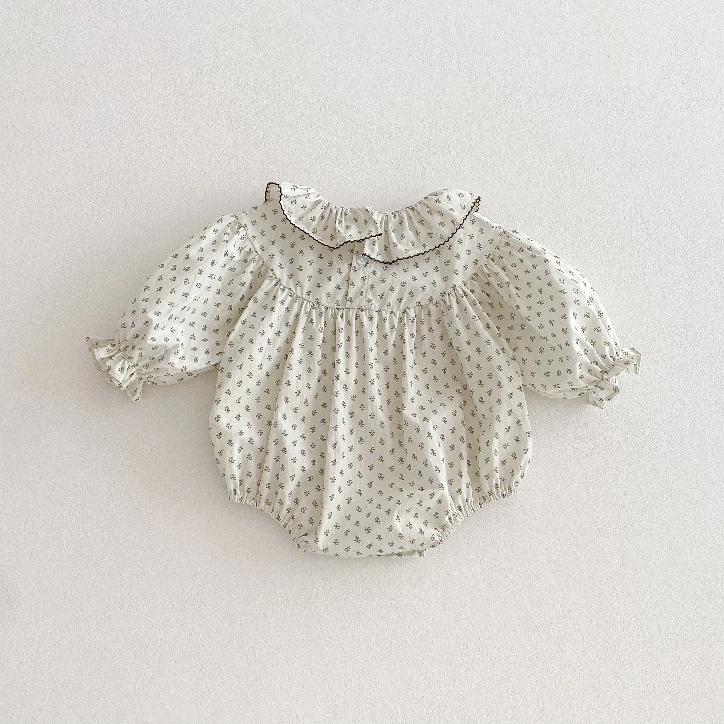 Infant Baby Rompers Infant Girls Princess Floral Long Sleeve Jumpsuit Newborn Rompers Baby Onepiece Fashion Baby Girl Clothes