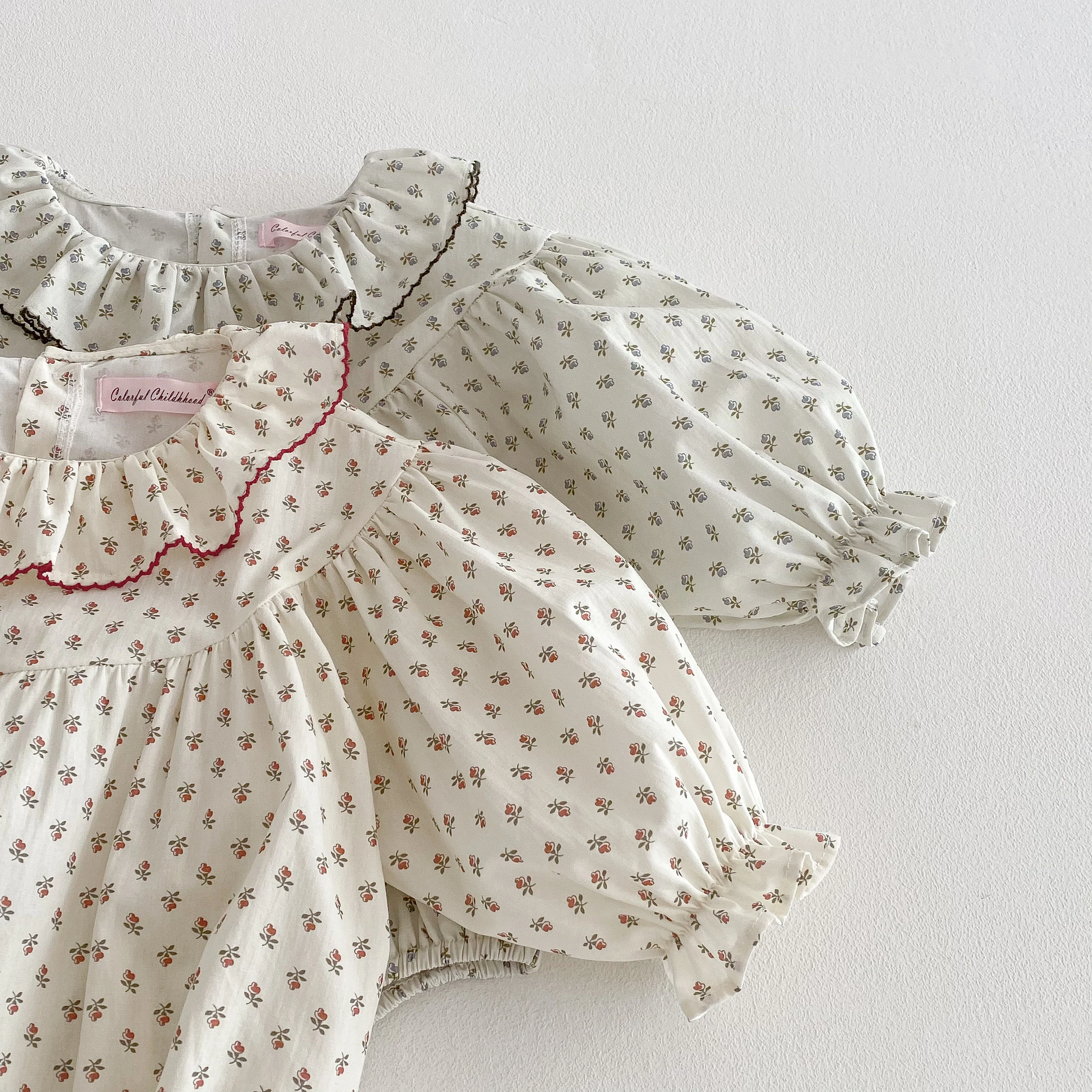 Infant Baby Rompers Infant Girls Princess Floral Long Sleeve Jumpsuit Newborn Rompers Baby Onepiece Fashion Baby Girl Clothes