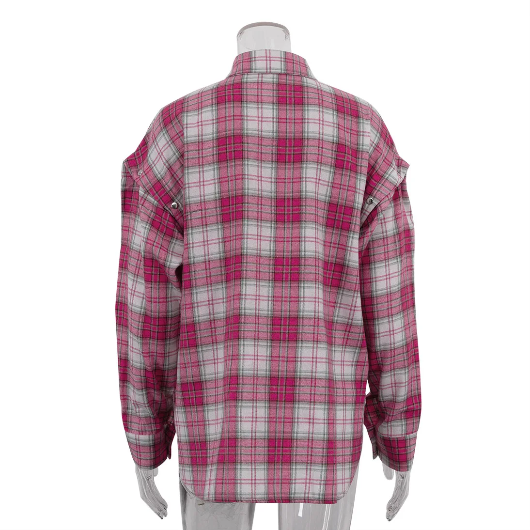 Tossy Casual Printed Patchwork Shirts Top Female Patchwork Lapel Loose Contrast Long Sleeve Elegant Coat For Women Summer Top