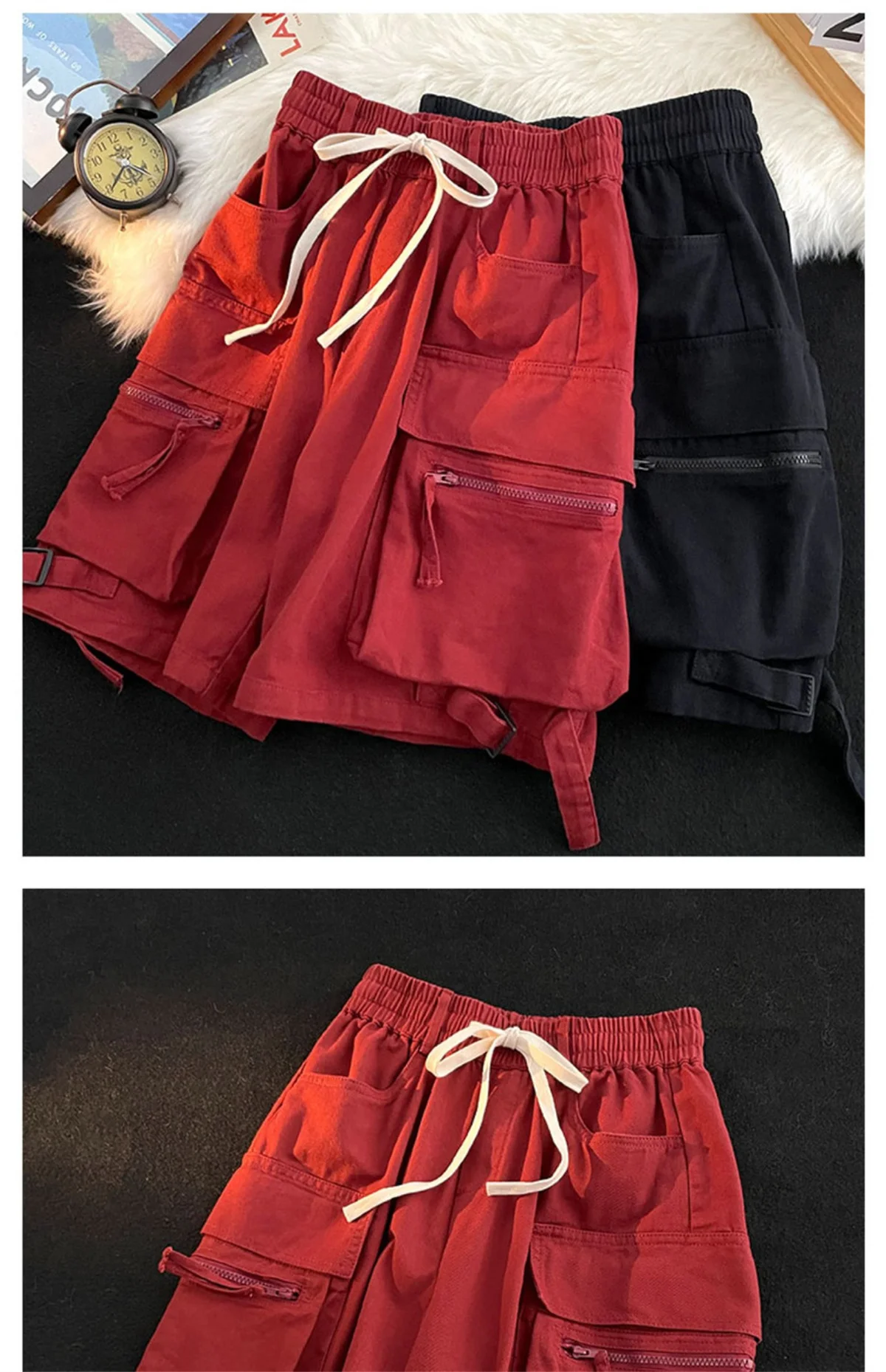 Summer Gym Quick-drying Shorts Casual Fitness Streetwear Men's Jogging Short Pants Men Multi-pocket Sport Casual Hip Cargo Short