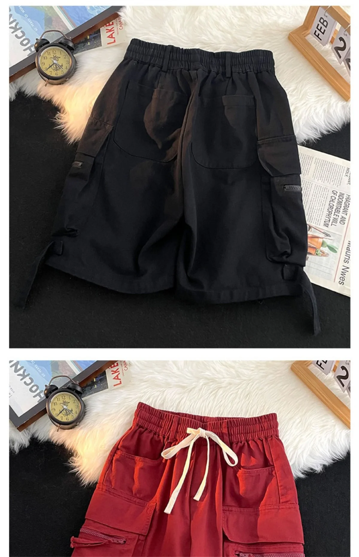 Summer Gym Quick-drying Shorts Casual Fitness Streetwear Men's Jogging Short Pants Men Multi-pocket Sport Casual Hip Cargo Short