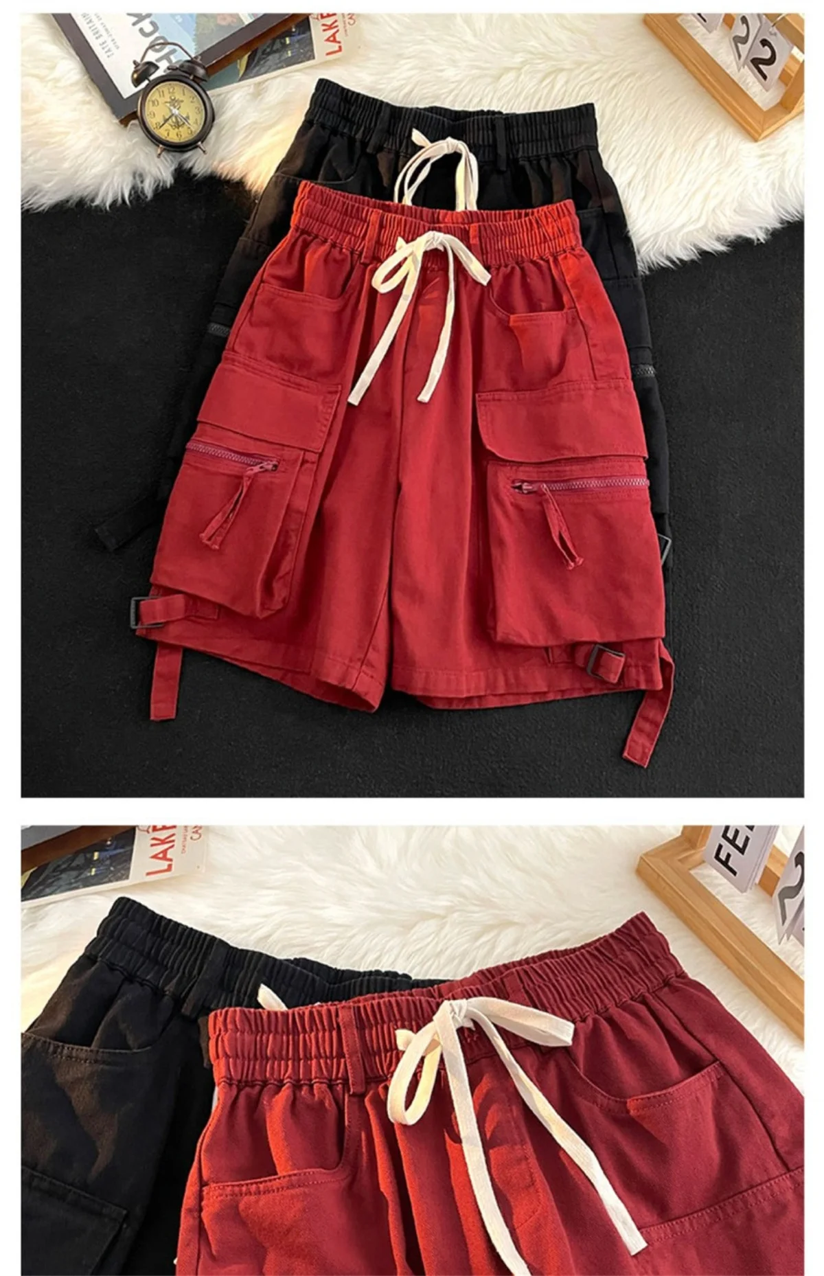 Summer Gym Quick-drying Shorts Casual Fitness Streetwear Men's Jogging Short Pants Men Multi-pocket Sport Casual Hip Cargo Short