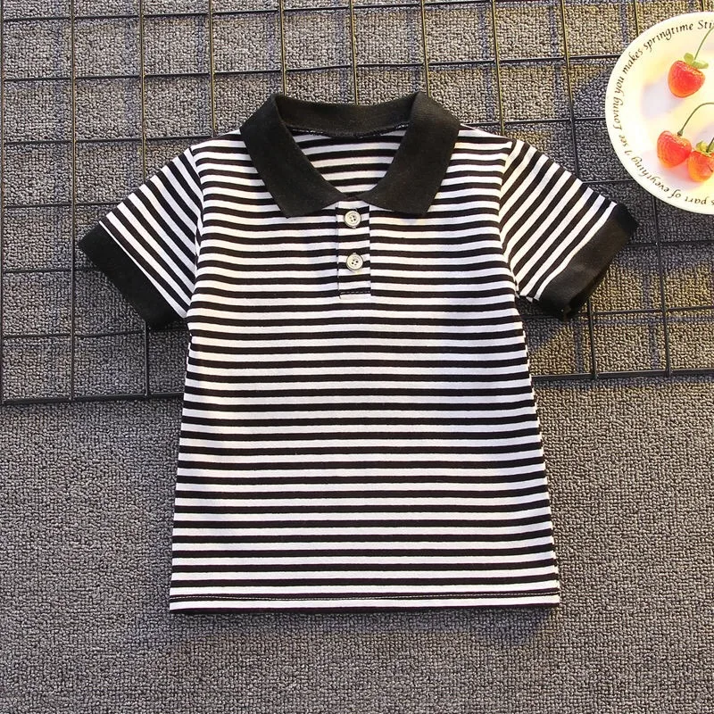 Summer Clothes for Children Baby Boys Girls Striped T-Shirt And Shorts 2pcs Set Toddler Fashion Tracksuit