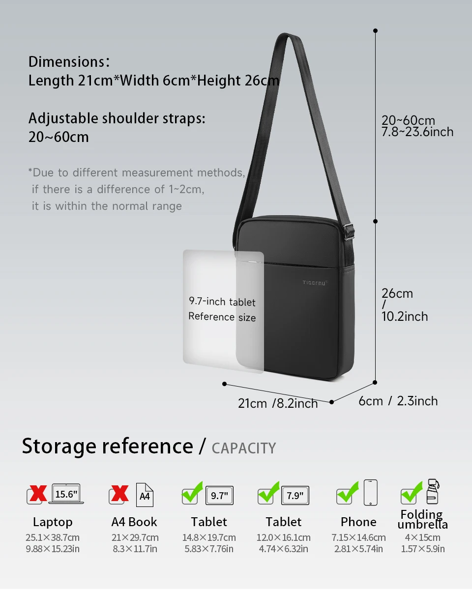Tigernu Shoulder Bags For Men Messenger Bags For TPU Crossbody Bags Male Fashion Bag For 9.7inch Ipad Bags Travel Mini Bag Sling