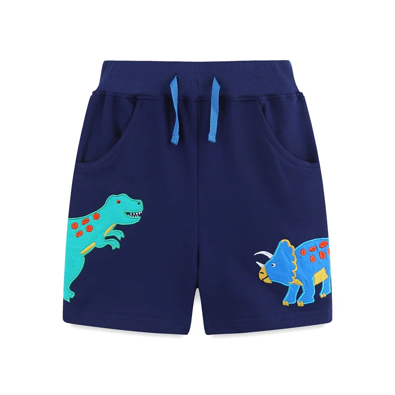 Jumping Meters Summer Shorts For Boys Girls Pockets Stripe Baby Drawstring Toddler Short Pants Fashion Kids Clothes