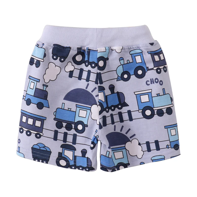 Jumping Meters Summer Shorts For Boys Girls Pockets Stripe Baby Drawstring Toddler Short Pants Fashion Kids Clothes