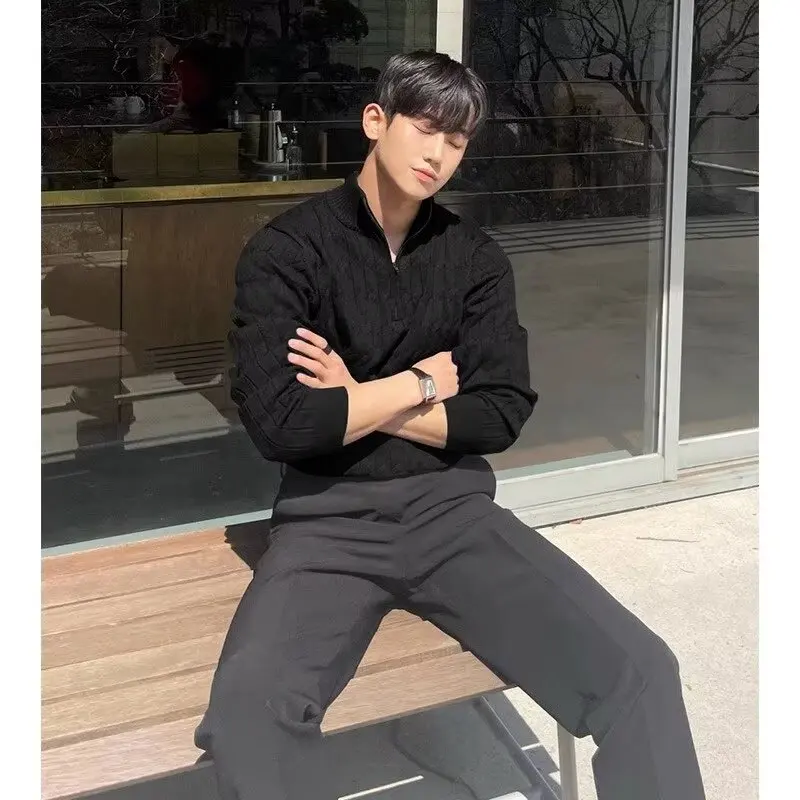 Replica Luxury Sweaters Men Sweater Jersey Korean Reviews Many Clothes Knitwear Cardigan Autumn Men's Clothing Mens Coat Hırka