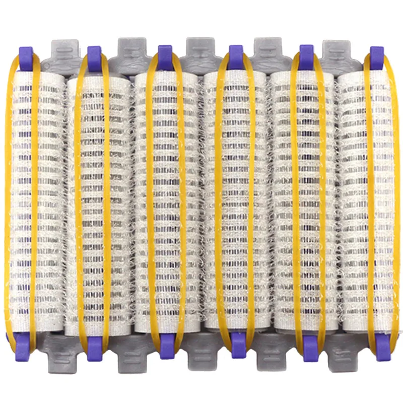 24Pcs/Set Hair Root Perm Rods Bars Curlers with Clips Comb Rubber Bands Salon Hook Loop Hair Rollers Set Hair Styling Perm Tools