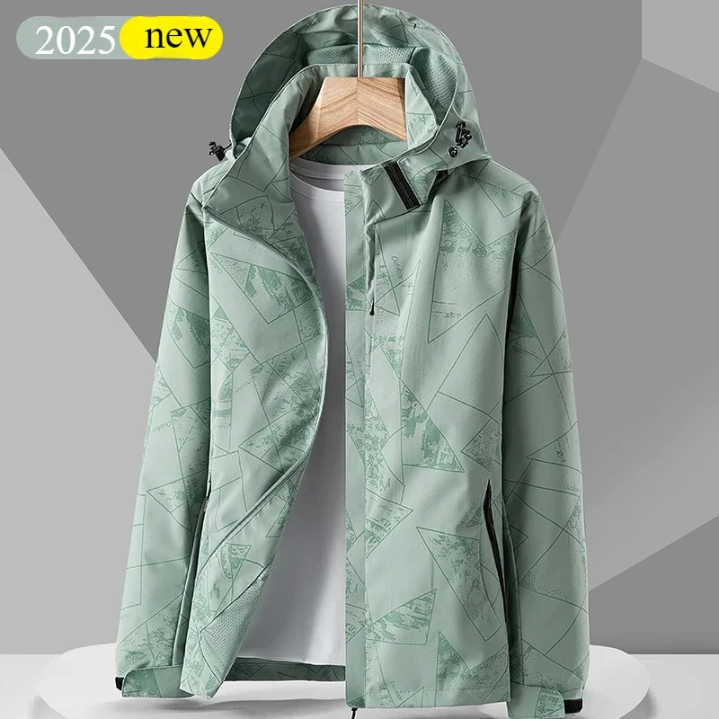 Mens Korean Fashion Waterproof Jackets for Women Sports Reflective Sun Protection Clothing Outdoor Hunting Trekking Windbreakers