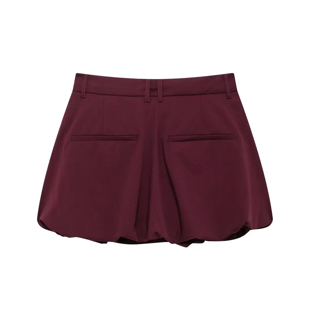 MUJER 2025 Balloon Skirt Sets for Women 2 Pieces Mini Skirt Women's Suits Two Pieces Set Long Sleeve Zipper Jacket Woman Outfit
