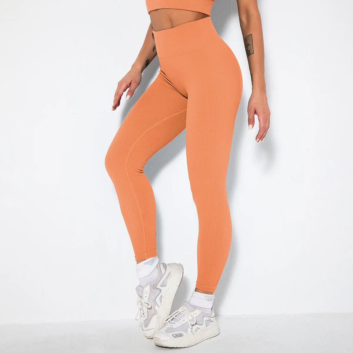 Fashion Women Seamless Fitness Yoga Pants High Waist Sport Legging Girl Super Stretchy Gym Workout Tights Running Pants