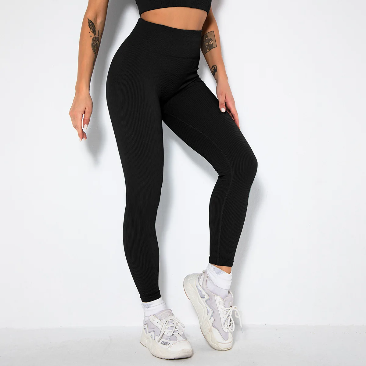 Fashion Women Seamless Fitness Yoga Pants High Waist Sport Legging Girl Super Stretchy Gym Workout Tights Running Pants