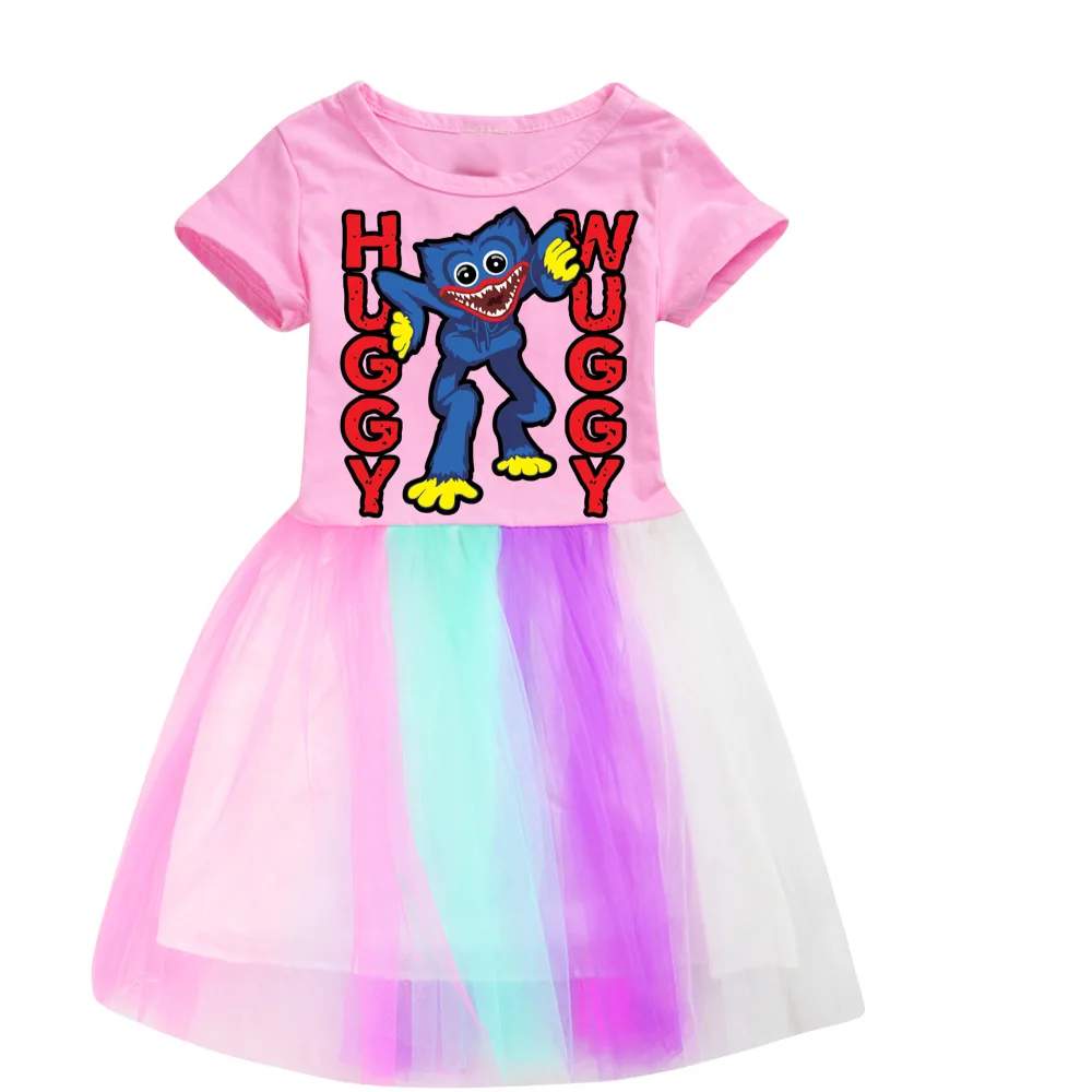 Ninja Kidz Kids Dress New Children Clothing for Girls Short Sleeve Cartoon Birthday Party Princess Dresses Summer Girls Dres
