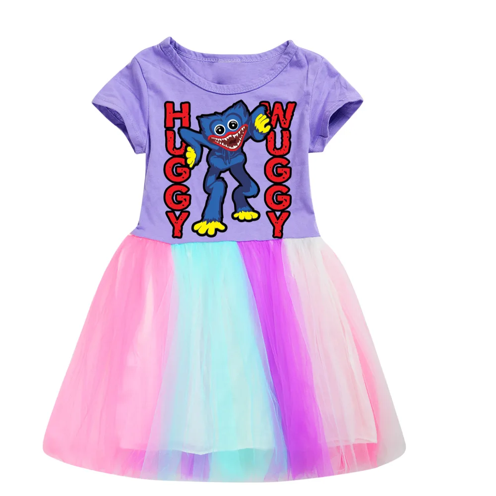Ninja Kidz Kids Dress New Children Clothing for Girls Short Sleeve Cartoon Birthday Party Princess Dresses Summer Girls Dres