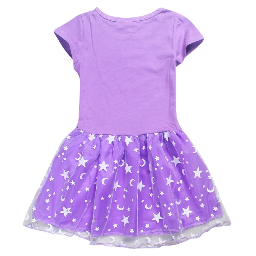 Ninja Kidz Kids Dress New Children Clothing for Girls Short Sleeve Cartoon Birthday Party Princess Dresses Summer Girls Dres
