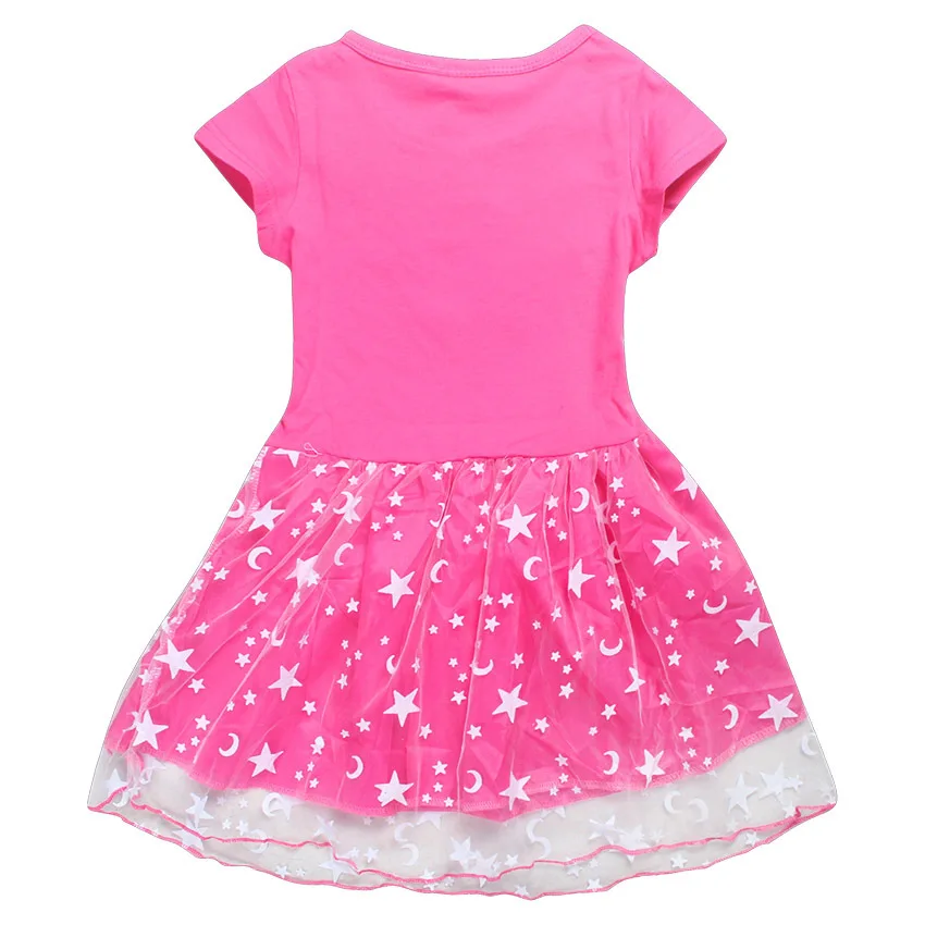 Ninja Kidz Kids Dress New Children Clothing for Girls Short Sleeve Cartoon Birthday Party Princess Dresses Summer Girls Dres