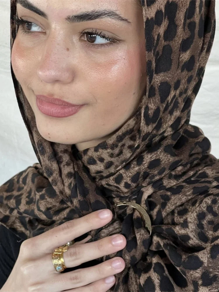 1Pcs Fashion Watercolor Print Hijab Islam Ramadan Women Bohemian Soft Muslim Hijabs Foulard Femme Shawl Wrap Scarf Headscarf