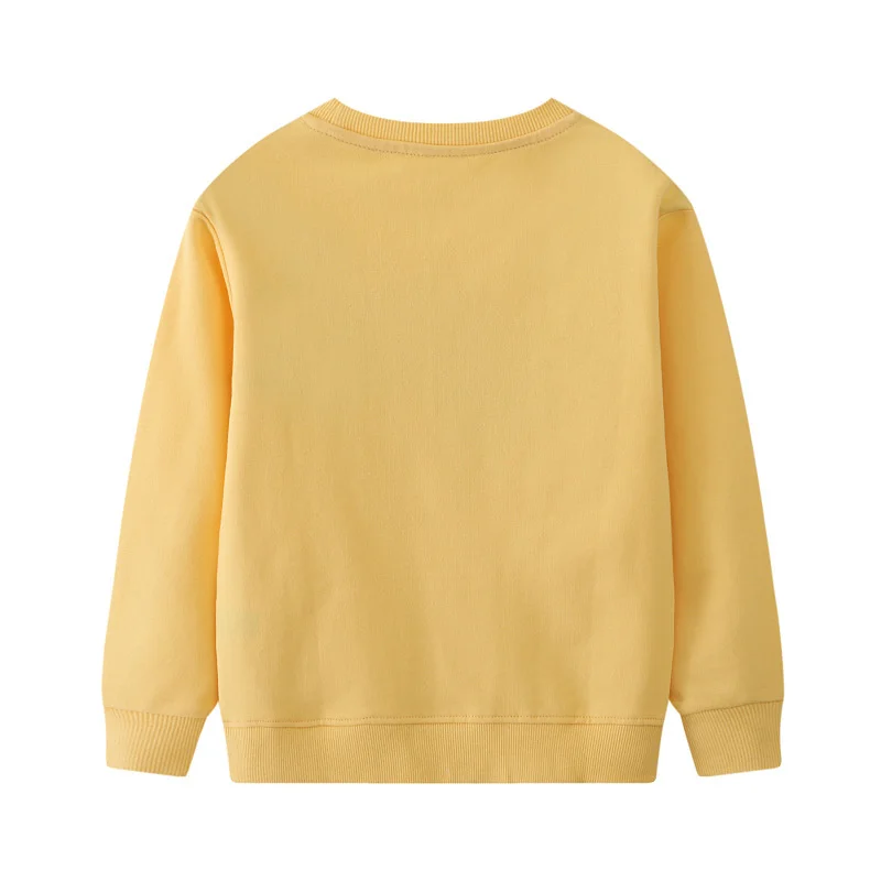 Jumping Meters 2-7T Rainbow Girls Sweatshirts Bunny Embroidery Long Sleeve Baby Hooded Sport Shirts Autumn Spring Clothes
