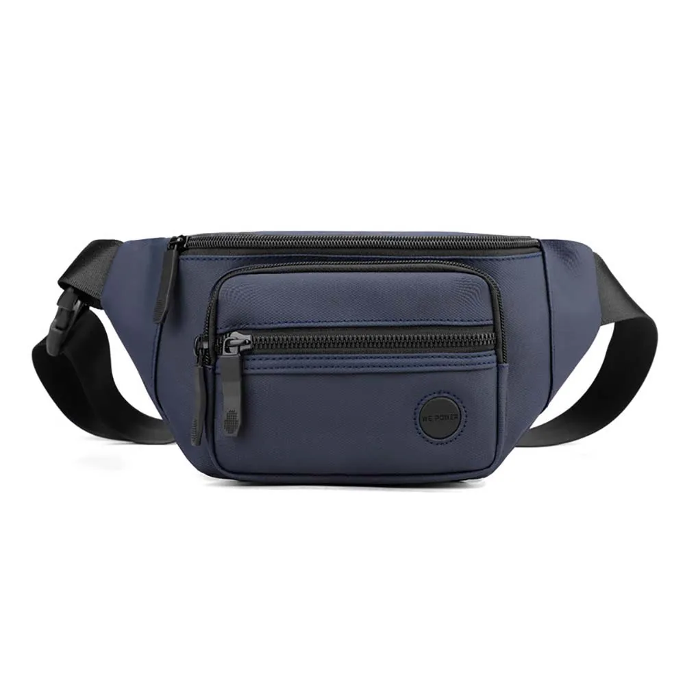 Men Waist Belt Bag Fanny Pack Multi-pocket Motorcycle Rider Outdoor Sports Climb Casual Nylon Male Sling Chest Bum Hip Bags