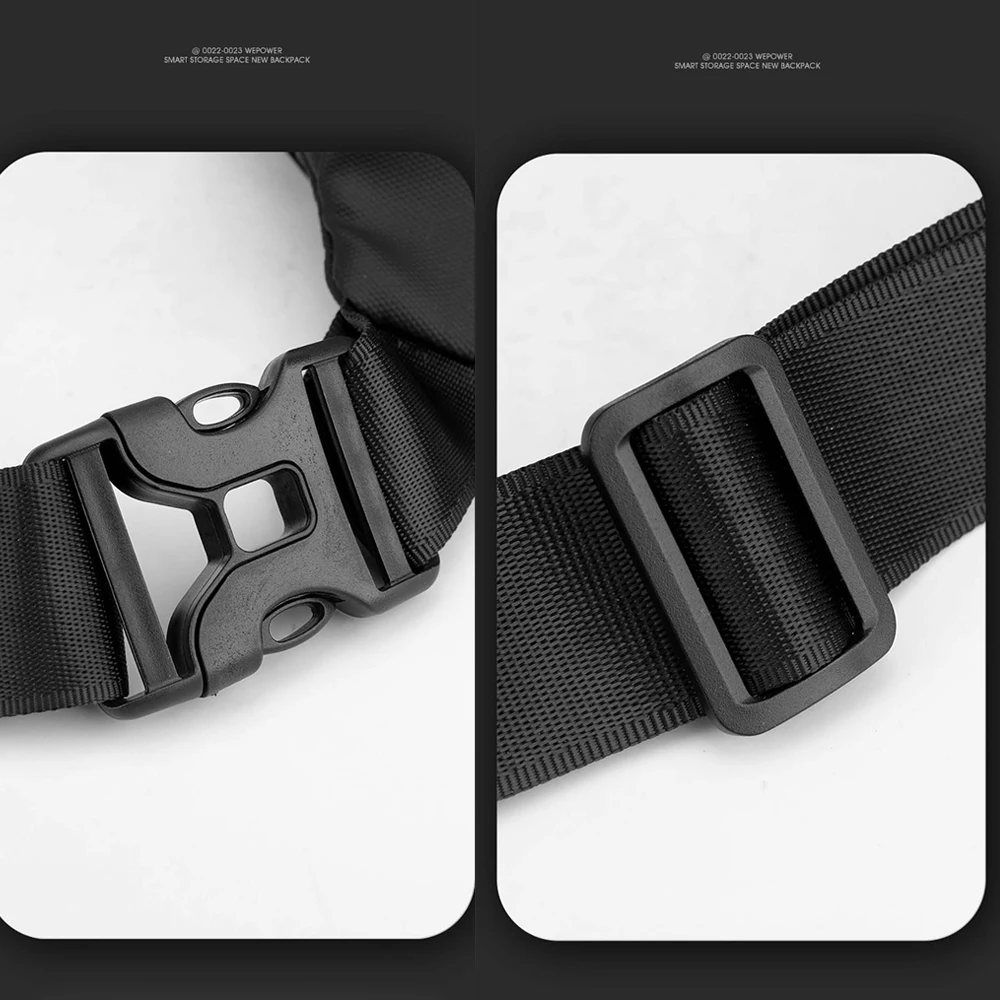 Men Waist Belt Bag Fanny Pack Multi-pocket Motorcycle Rider Outdoor Sports Climb Casual Nylon Male Sling Chest Bum Hip Bags